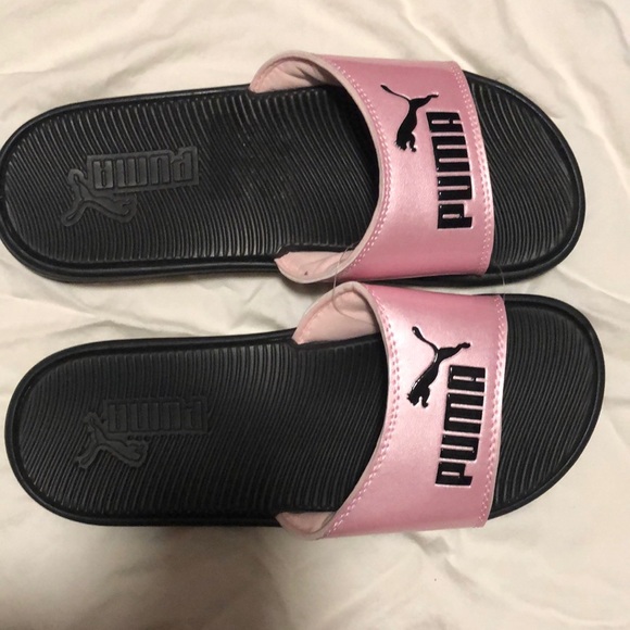 puma sandals pink